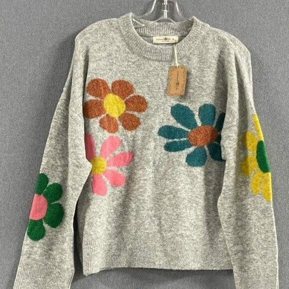 Ash Flower Boxy Intarsia Sweater - Picture 4 of 7